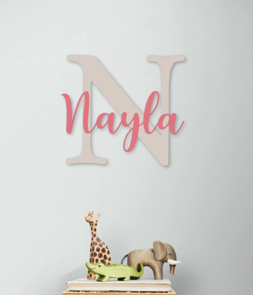 Wood Name Sign for Baby