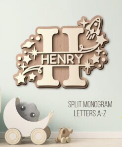 Kids' name wall hanging