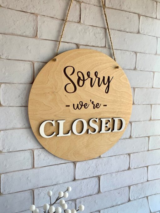Open Closed door sign