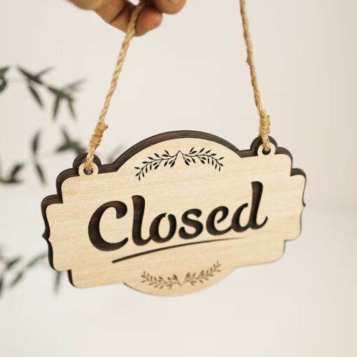 Open Closed door sign