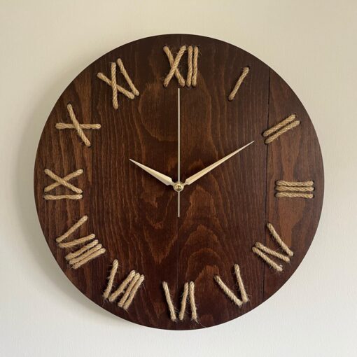 Jute-Crafted Elegant Clock