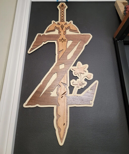 Zelda logo wall Hanging